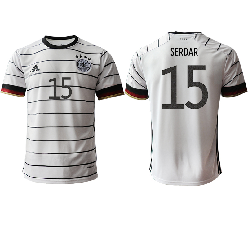Men 2021 European Cup Germany home aaa version white #15 Soccer Jersey1